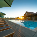 Paso Robles Cava Robles RV Resort Pool at Sunset